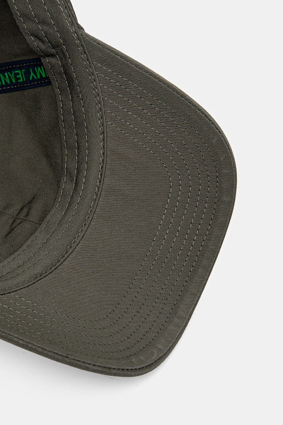 Tommy Jeans șapcă de baseball din bumbac verde AM0AM12020