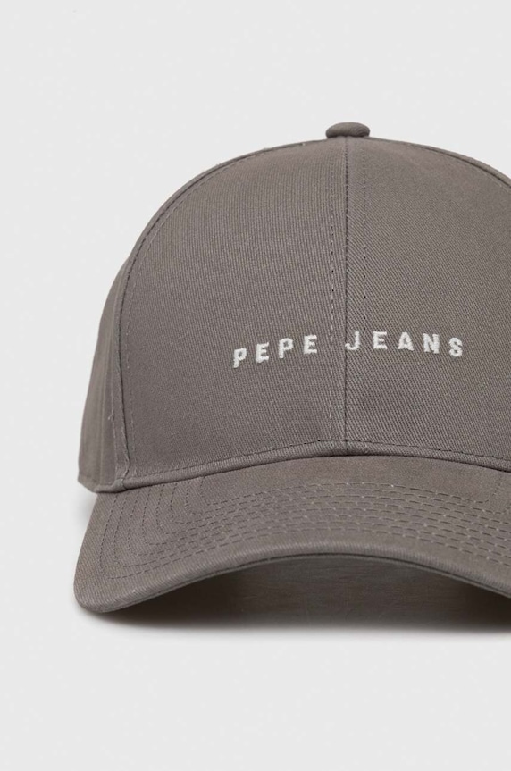 Bavlněná baseballová čepice Pepe Jeans NATHAN PM040535 zelená SS24