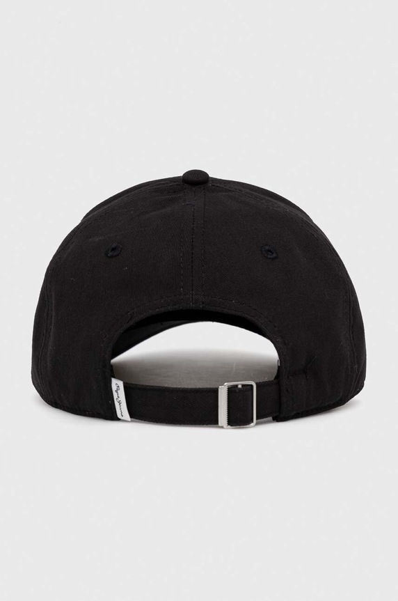 Doplňky Bavlněná baseballová čepice Pepe Jeans NATHAN PM040535 černá