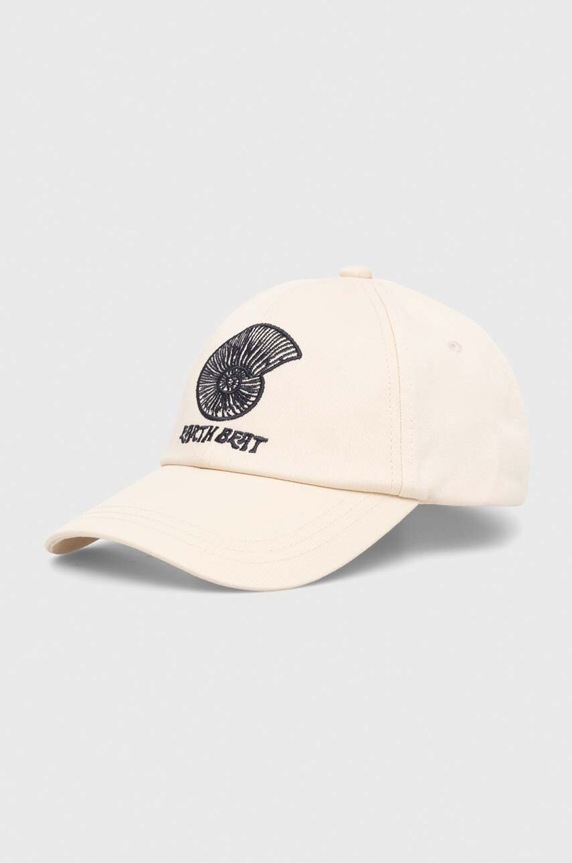 Βαμβακερό καπέλο του μπέιζμπολ Samsoe Samsoe απλικέ μπεζ M24100002