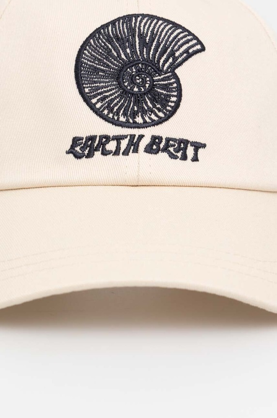 Βαμβακερό καπέλο του μπέιζμπολ Samsoe Samsoe M24100002 μπεζ SS24