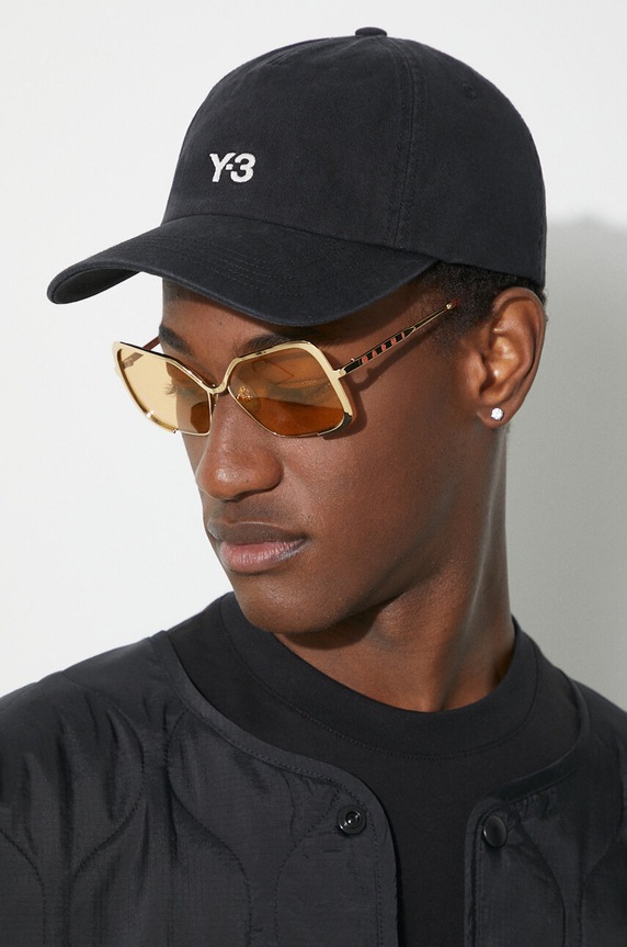 Bavlněná baseballová čepice Y-3 Dad Cap IN2391 černá