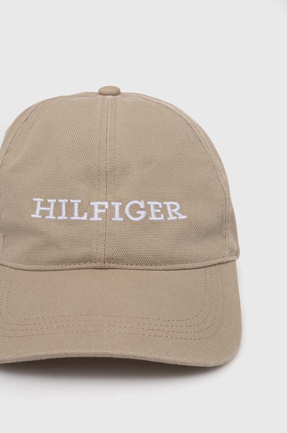 Tommy Hilfiger pamut baseball sapka AM0AM12154 bézs SS24