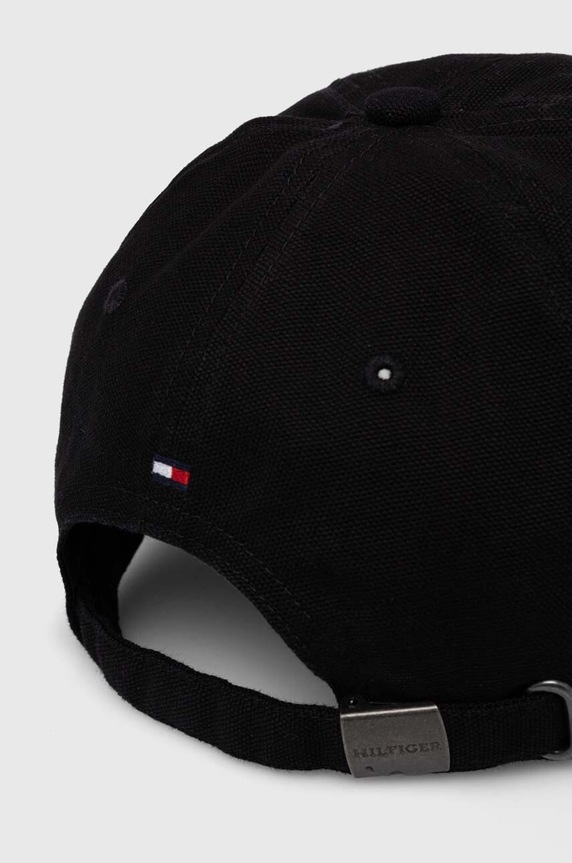 Kiegészítők Tommy Hilfiger pamut baseball sapka AM0AM12154 fekete