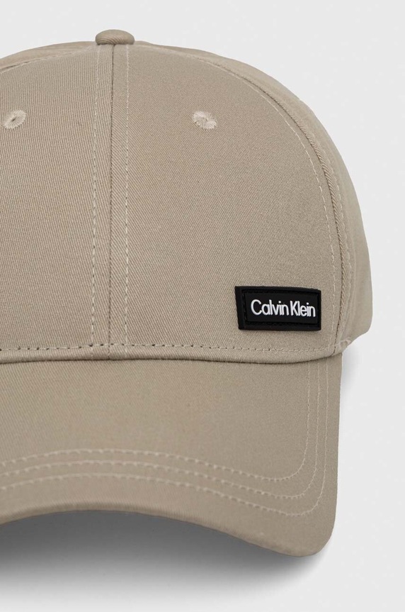 Calvin Klein pamut baseball sapka K50K510487 bézs SS24