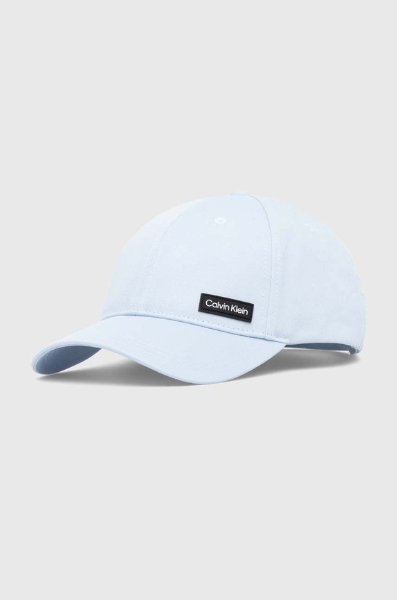 Bavlněná baseballová čepice Calvin Klein bavlna modrá K50K510487