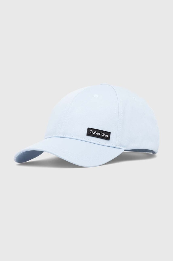 Bavlněná baseballová čepice Calvin Klein bavlna modrá K50K510487