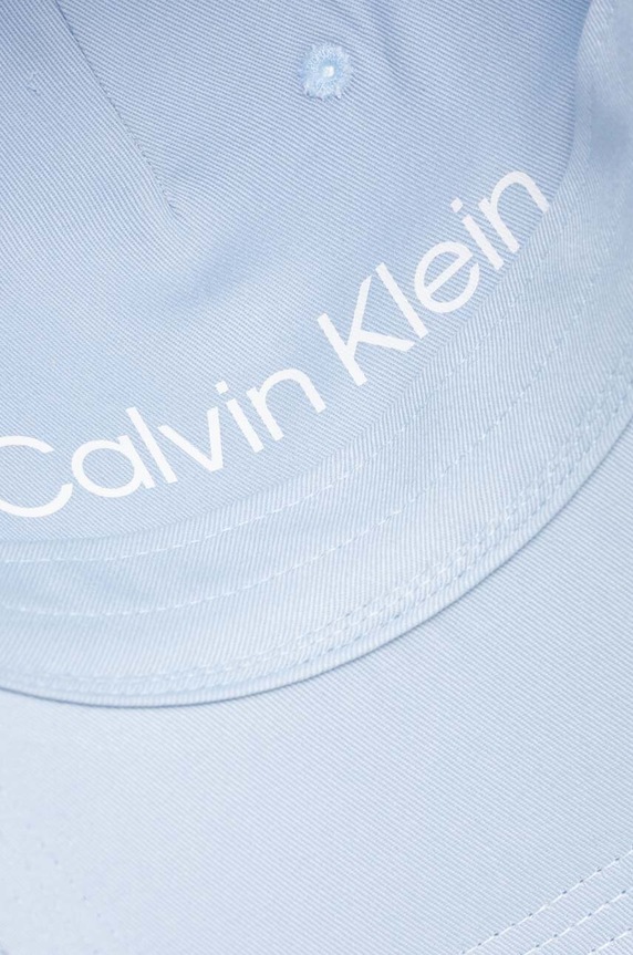 Bavlněná baseballová čepice Calvin Klein modrá K50K510487