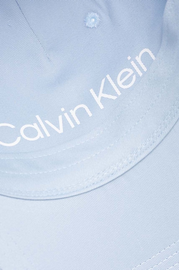 Bavlněná baseballová čepice Calvin Klein modrá K50K510487