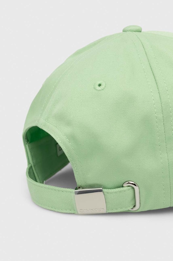 Kiegészítők Calvin Klein pamut baseball sapka K50K510487 zöld