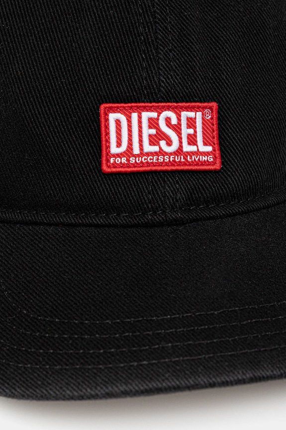 Bavlnená šiltovka Diesel A11360.0BLAA čierna AA00