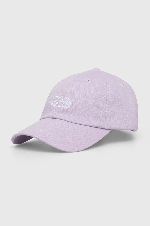 The North Face czapka z daszkiem aplikacja fioletowy NF0A7WHOPMI1