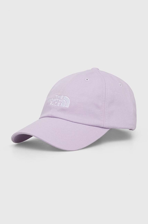 The North Face czapka z daszkiem aplikacja fioletowy NF0A7WHOPMI1