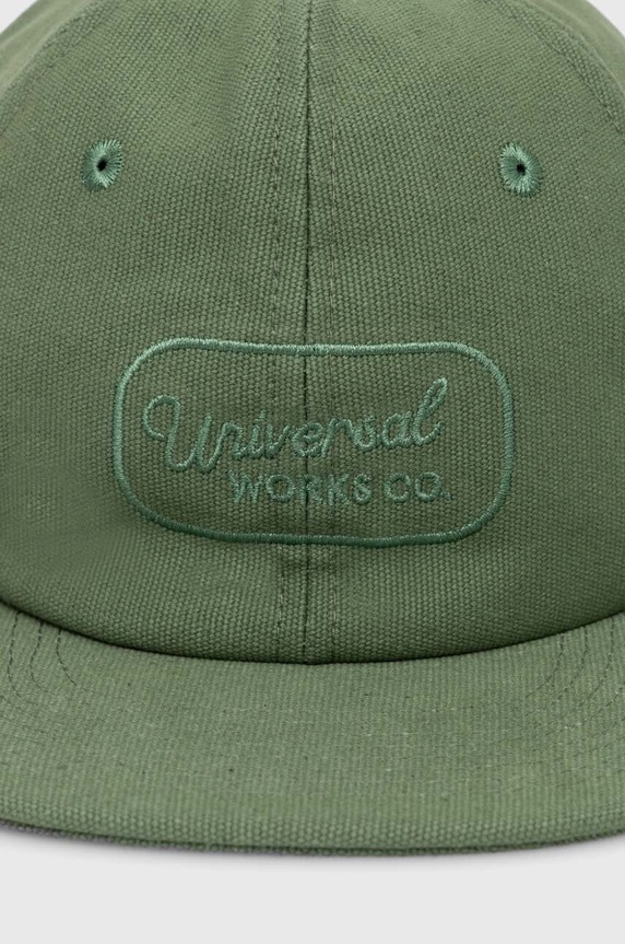 Universal Works czapka z daszkiem bawełniana Baseball Hat 30811.BIRCH zielony SS24