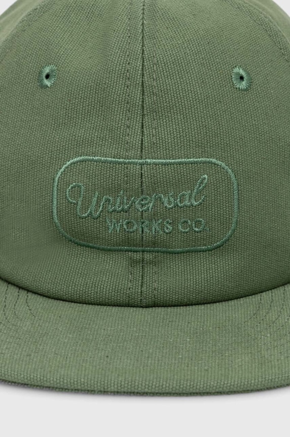 Universal Works czapka z daszkiem bawełniana Baseball Hat 30811.BIRCH zielony SS24