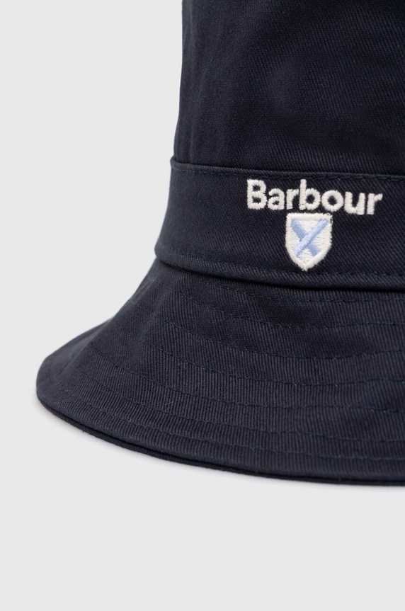 Barbour kapelusz bawełniany Cascade Bucket Hat MHA0615 granatowy SS26