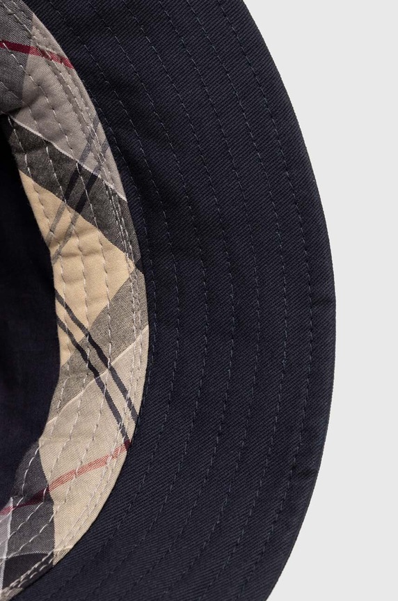 Barbour kapelusz bawełniany Cascade Bucket Hat granatowy MHA0615