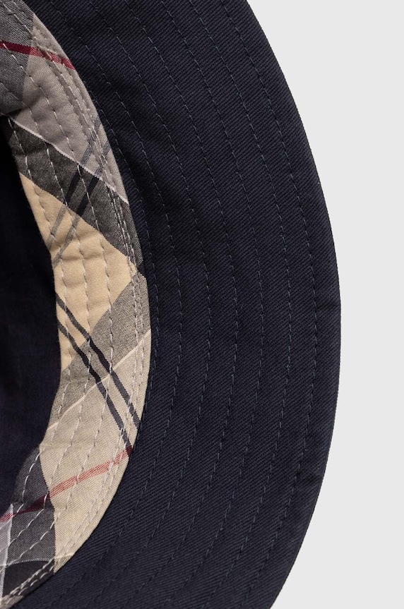 Barbour kapelusz bawełniany Cascade Bucket Hat granatowy MHA0615