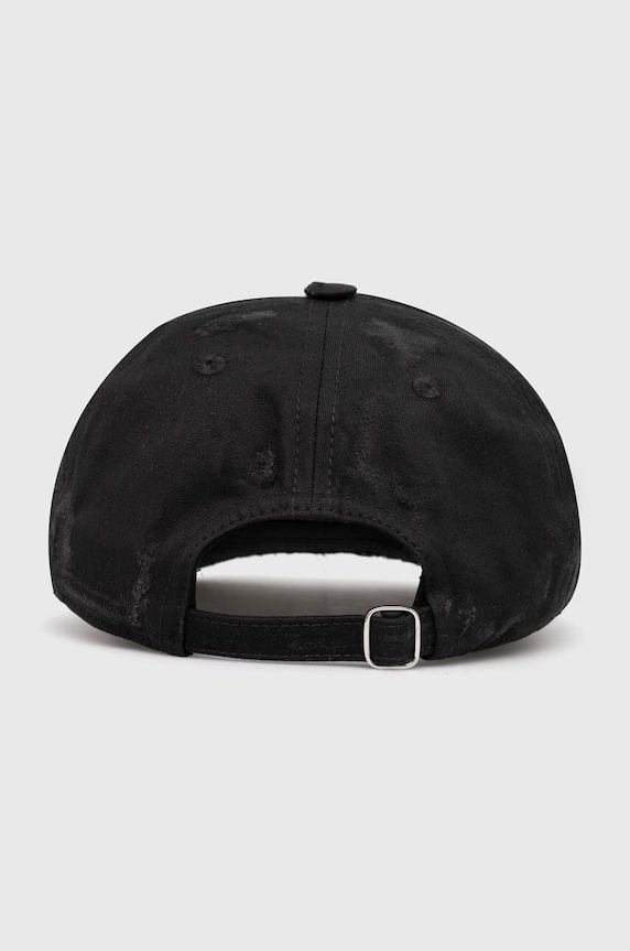 424 cotton baseball cap Distressed Baseball Hat black FF4SMY01BP.TE002.999