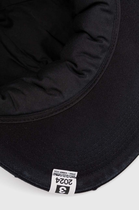 Maison MIHARA YASUHIRO berretto da baseball in cotone Damege Processing Textile Cap A12AC402 blu navy