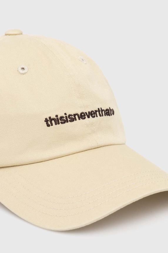 Bavlněná baseballová čepice thisisneverthat T-Logo Cap TN240WHWBC01 béžová SS24