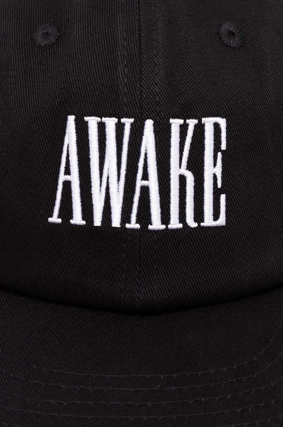 Bavlnená šiltovka Awake NY Logo Hat SP24.HT004 čierna SS24
