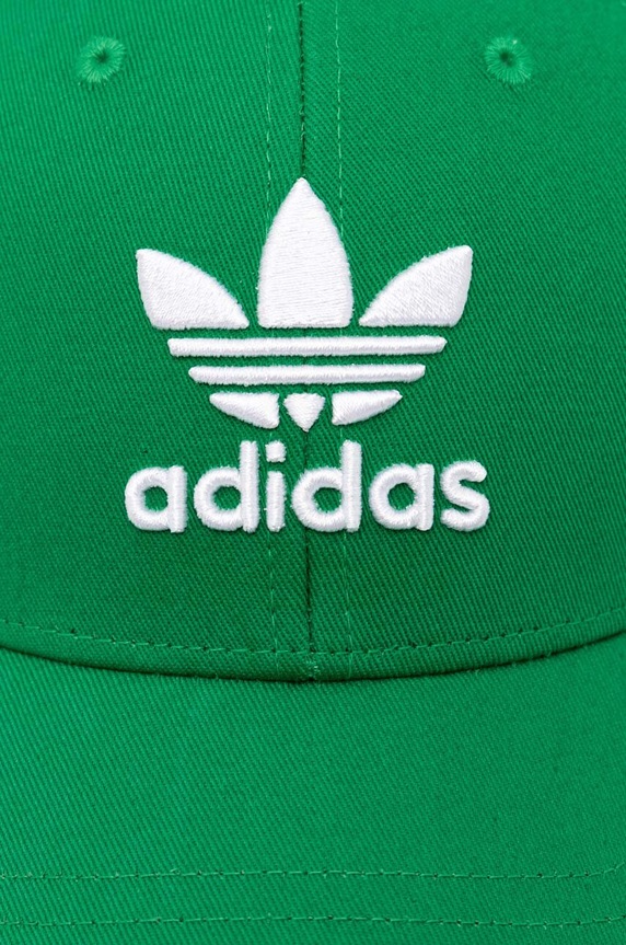 Bavlnená šiltovka adidas Originals IW1785 zelená SS24