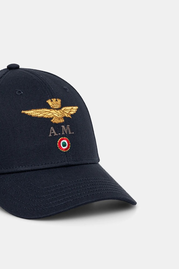 Aeronautica Militare berretto da baseball in cotone HA1100CT2848 blu navy SS25