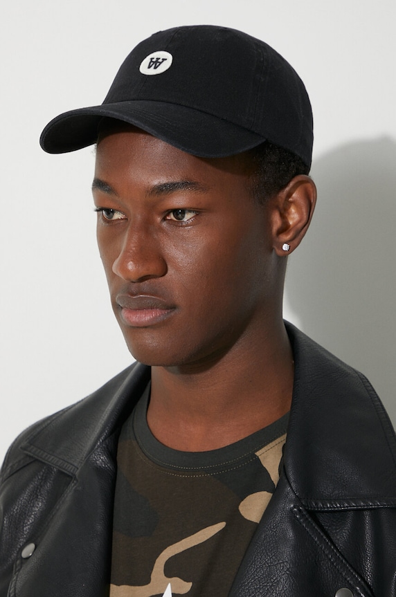 Wood Wood cotton baseball cap Eli Patch black 10000804.7083
