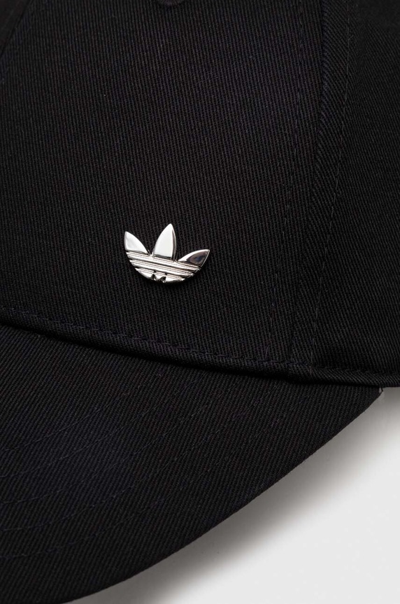 adidas Originals șapcă de baseball din bumbac IS2998 negru SS26