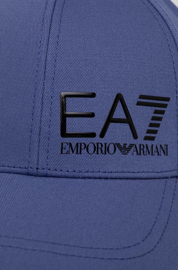 Bavlnená šiltovka EA7 Emporio Armani CC010.247088.70336 modrá SS24