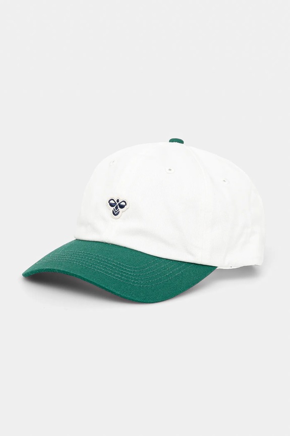 Βαμβακερό καπέλο του μπέιζμπολ Hummel hmlBASEBALL CAP BEE απλικέ μπεζ 225368