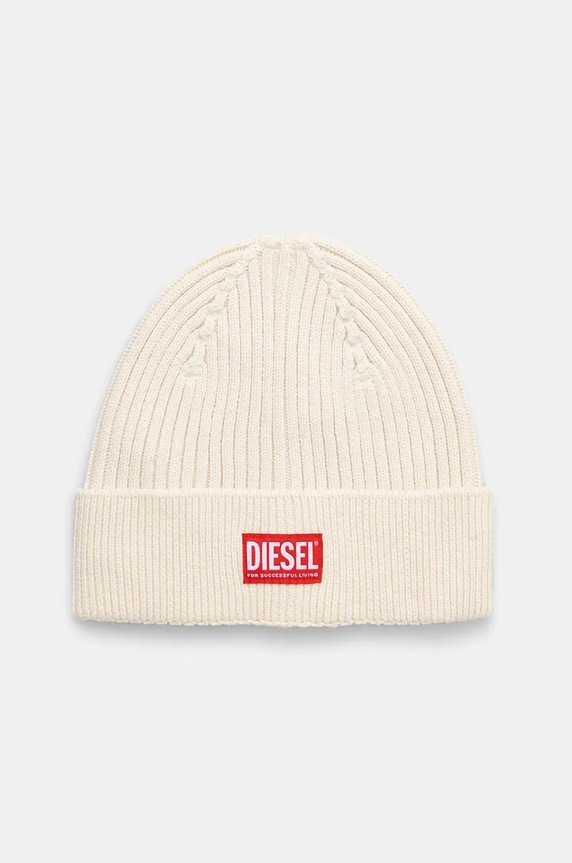 Diesel gyapjú sapka aplikációval bézs A09504.0DAOB