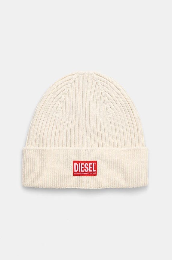 Diesel gyapjú sapka aplikációval bézs A09504.0DAOB