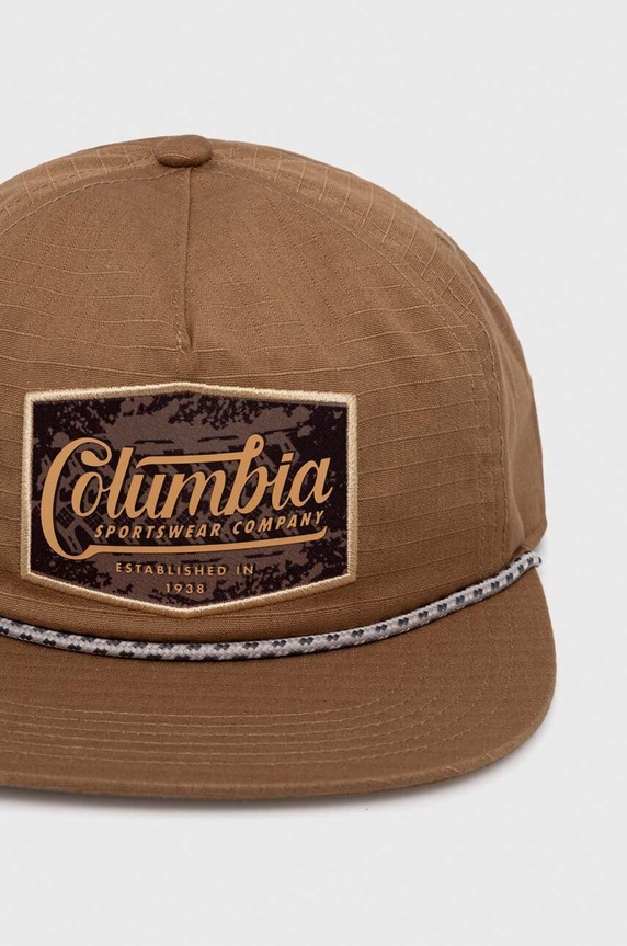 Columbia czapka z daszkiem Ratchet Strap 2070981 brązowy SS25