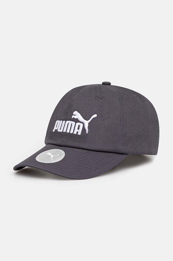 Bavlněná baseballová čepice Puma bavlna šedá 024357