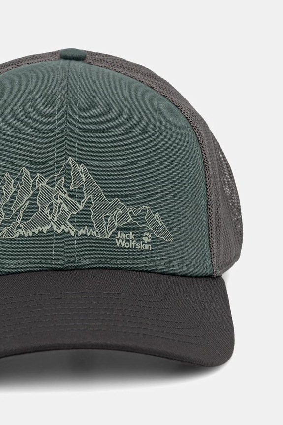 Jack Wolfskin czapka z daszkiem 1911242 zielony SS26