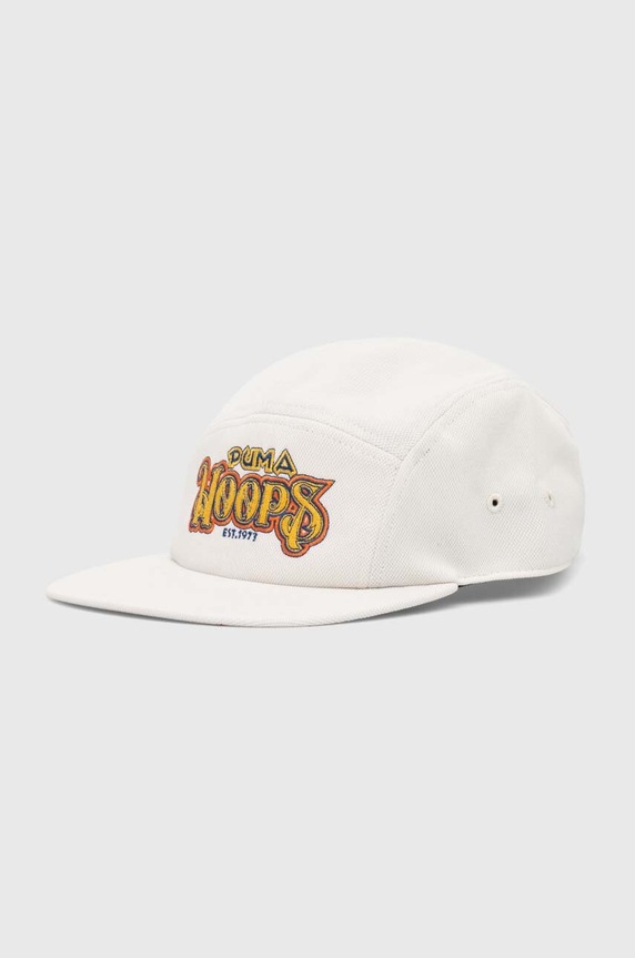 Puma czapka z daszkiem Basketball 5 aplikacja beżowy 252650