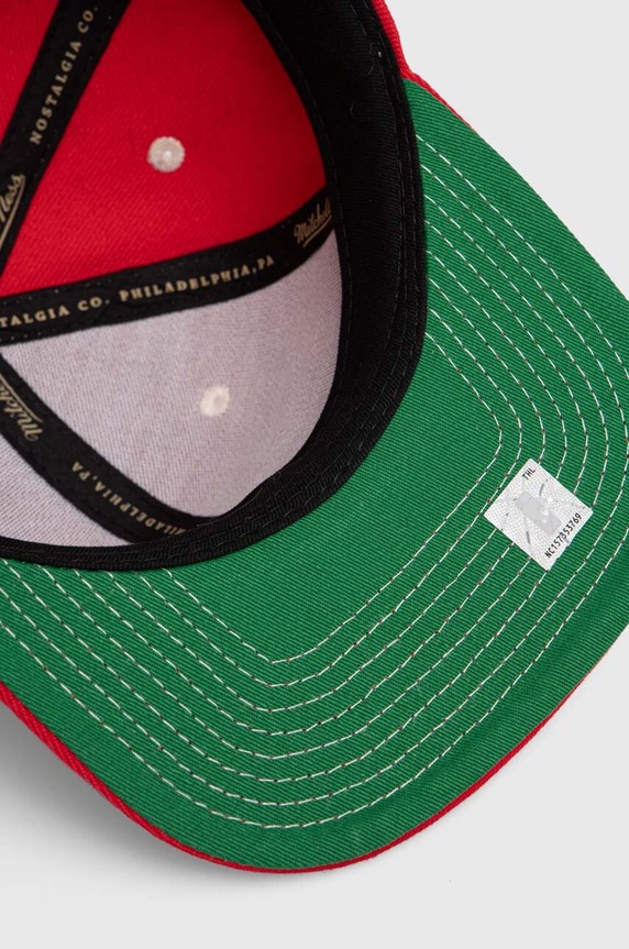 Šiltovka Mitchell&Ness NBA PHILADELPHIA 76ERS červená HHSS6725.P76YYPPPRED1