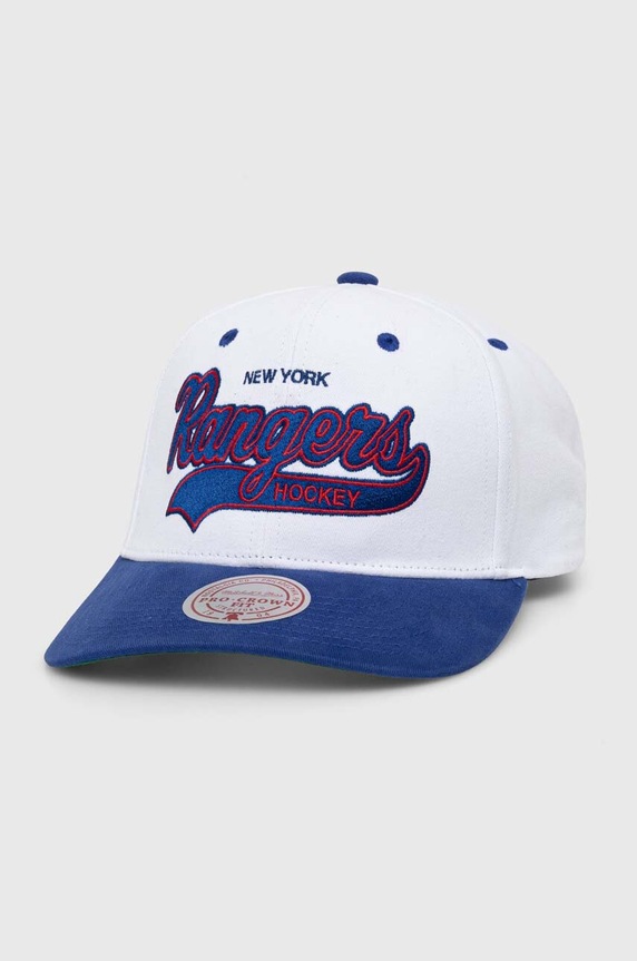 Mitchell&Ness berretto da baseball in cotone NHL NEW YORK RANGERS cotone bianco HHSS7285.NYAYYPPPWHIT