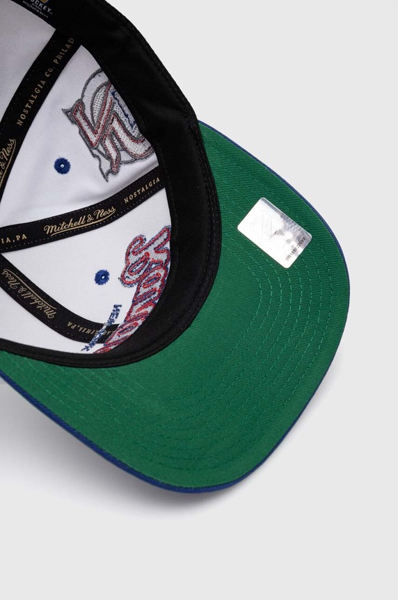 Mitchell&Ness berretto da baseball in cotone NHL NEW YORK RANGERS bianco HHSS7285.NYAYYPPPWHIT