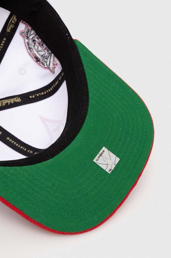 Akcesoria Mitchell&Ness czapka z daszkiem NBA CHICAGO BULLS HHSS6978.CBUYYPPPWHIT biały