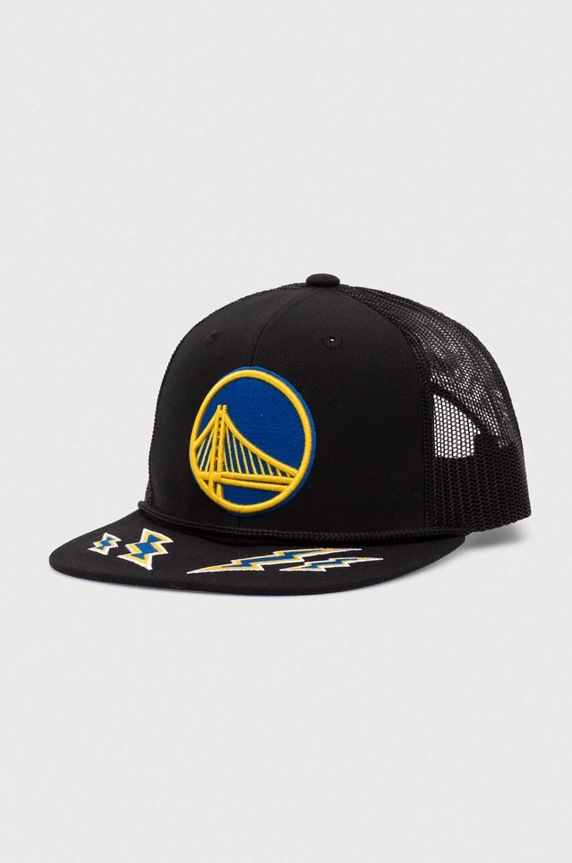 Mitchell&Ness czapka z daszkiem NBA GOLDEN STATE WARRIORS aplikacja czarny HHSS7016.GSWYYPPPBLCK
