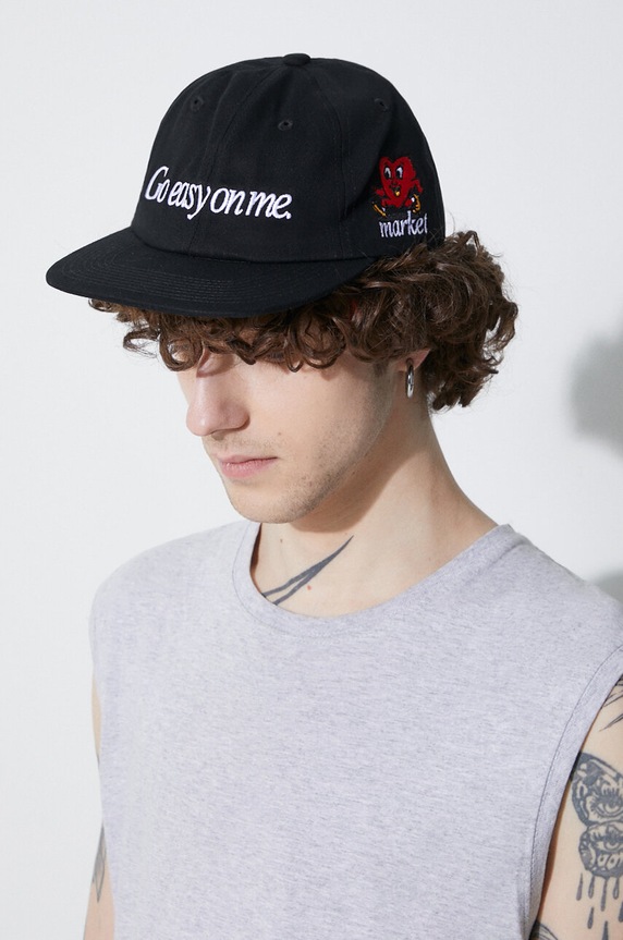 Market șapcă de baseball din bumbac Fragile 6 Panel Hat 390000438