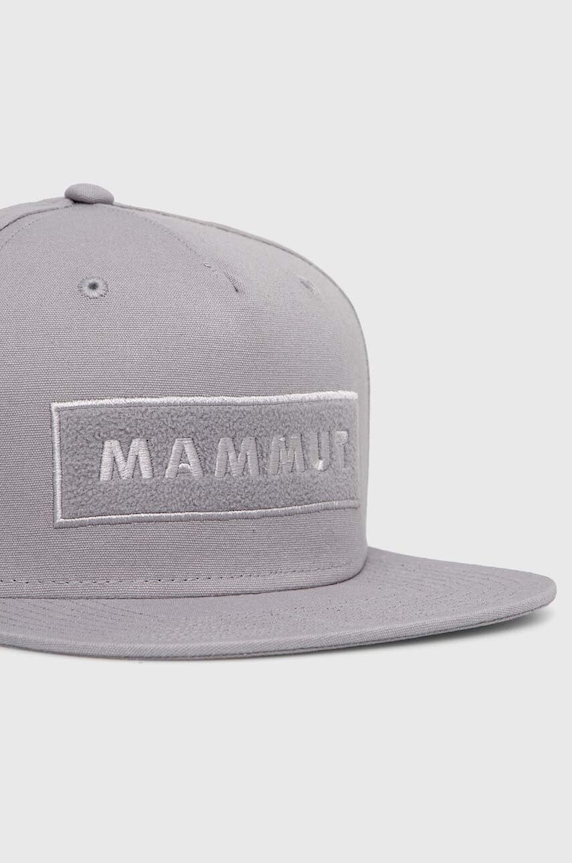 Bombažna bejzbolska kapa Mammut 1191.00640 siva SS24