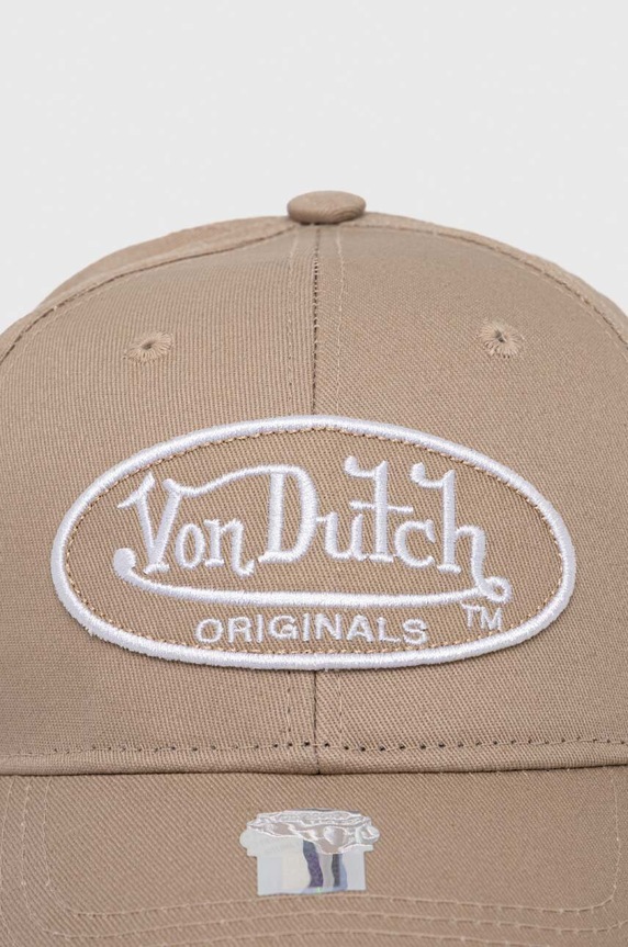Von Dutch czapka z daszkiem bawełniana 7030505 beżowy SS24