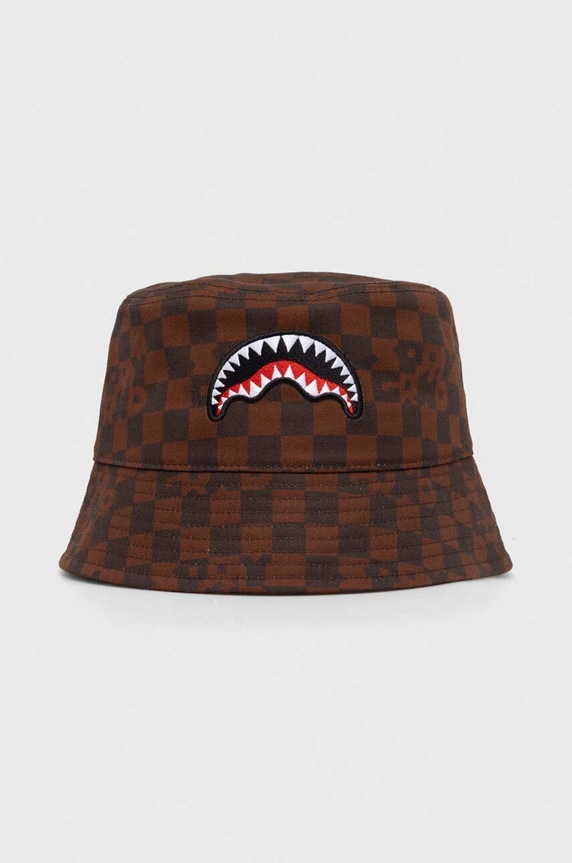 Bavlněná čepice Sprayground bavlna hnědá SP14998BRW