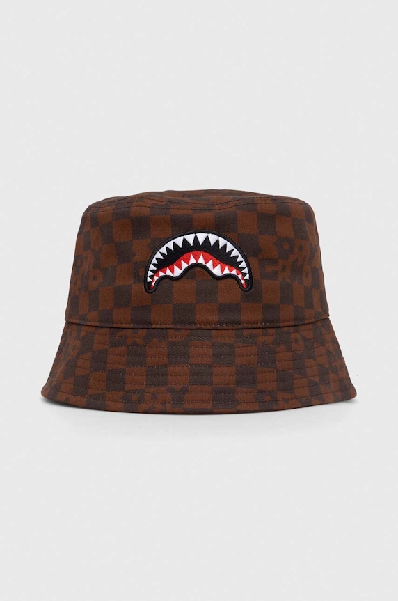 Bavlněná čepice Sprayground bavlna hnědá SP14998BRW