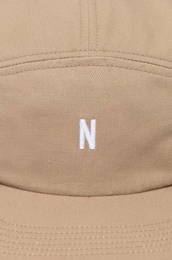 Bavlnená šiltovka Norse Projects Twill 5 Panel Cap N80.0126.0966 béžová SS24