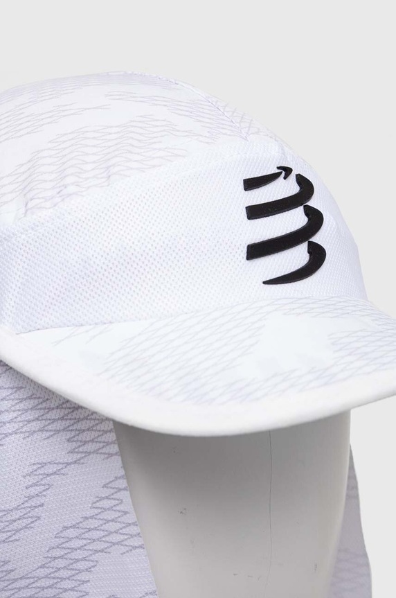 Šiltovka Compressport Ice Cap Sun Shade CU00076B biela SS24